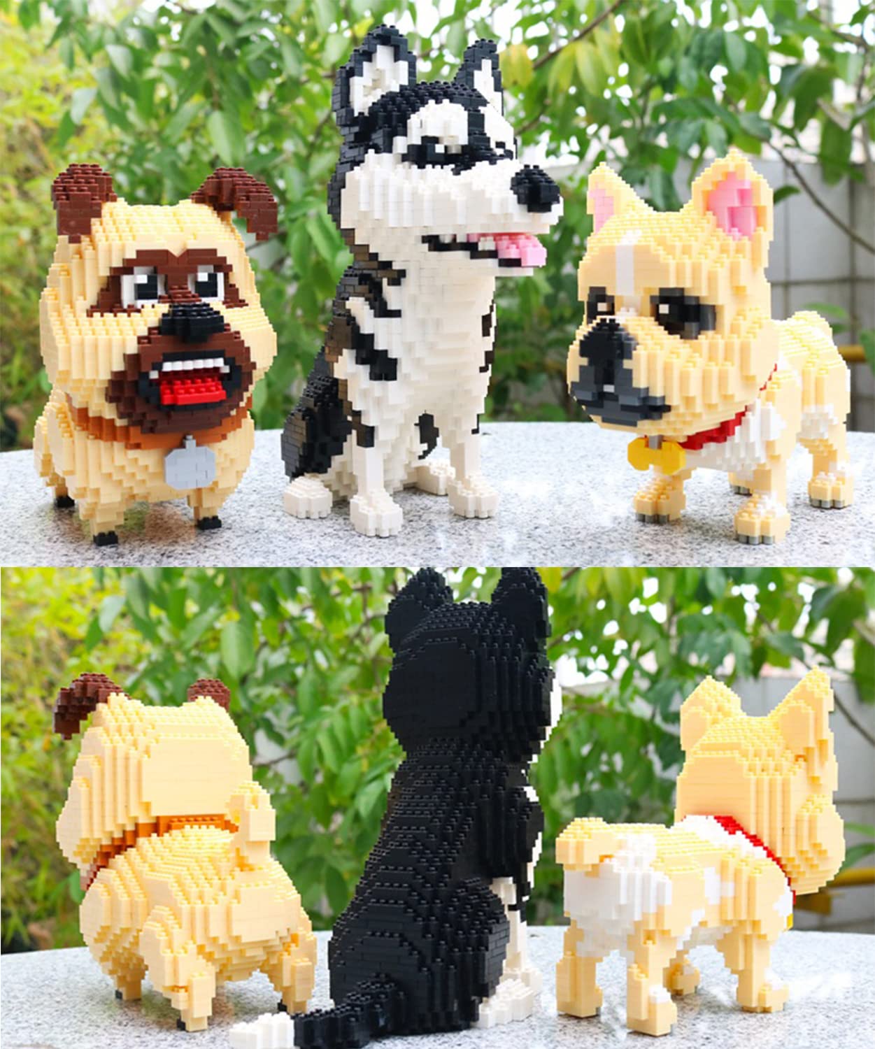 Foto 5 pulgar | Set de Construcción Generic Ulanlan Micro Bricks French Bulldog 1850 Piezas - Venta Internacional