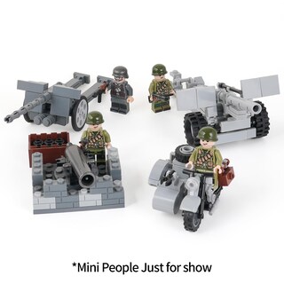 Foto 4 | Set de Bloques Mooxi Armas de Artillería de da Segunda Guerra Mundial 710 Piezas - Venta Internacional