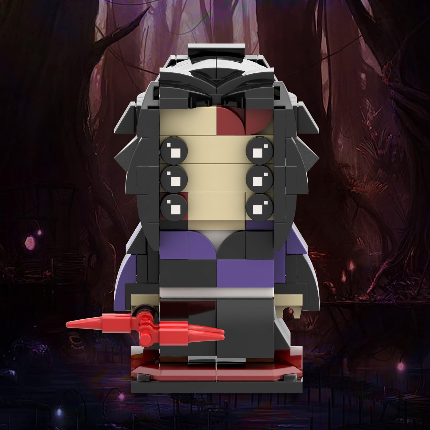 Foto 3 pulgar | Set de Construcción Mooxi-moc Anime Demon Slayer Brick Mini Headz - Venta Internacional