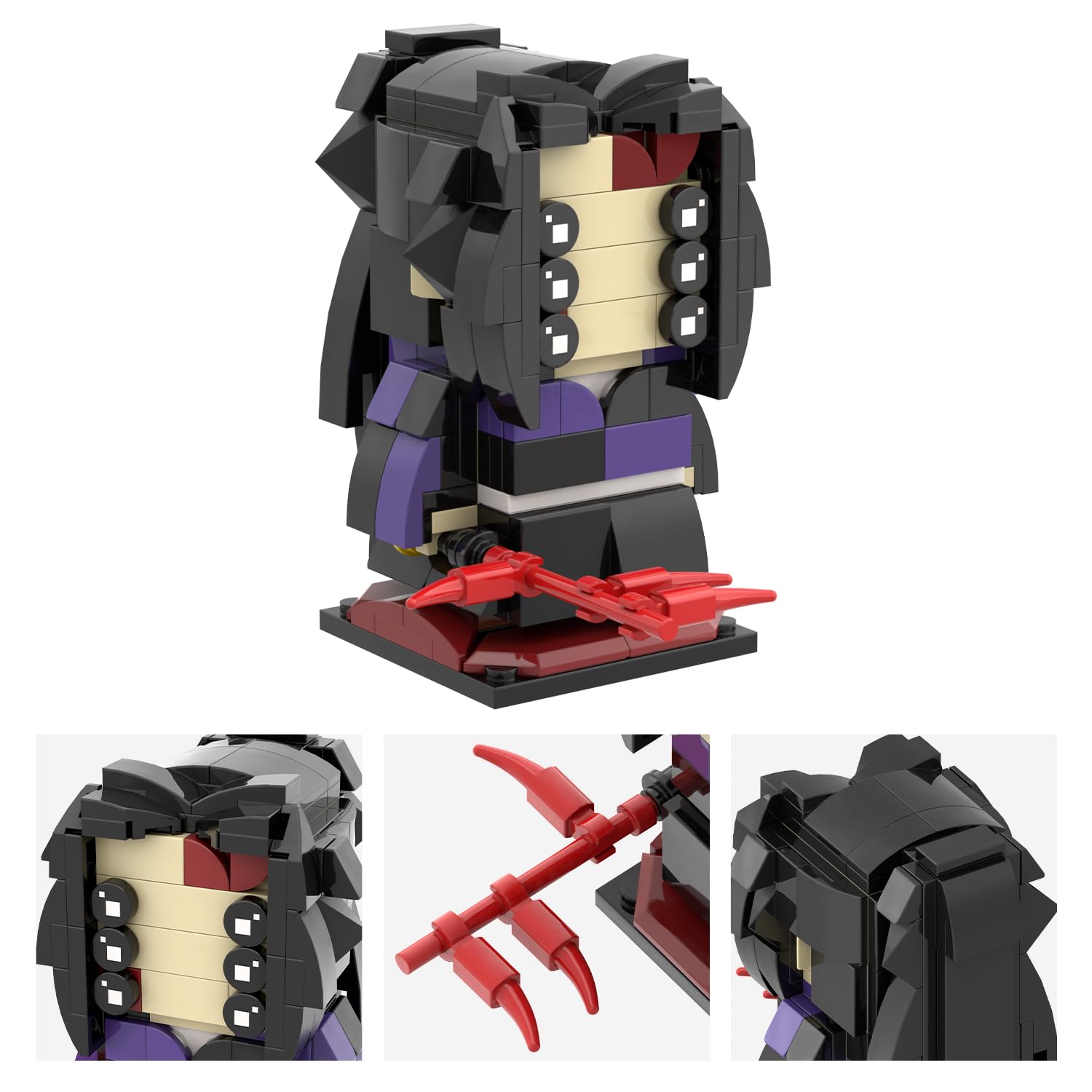 Foto 5 pulgar | Set de Construcción Mooxi-moc Anime Demon Slayer Brick Mini Headz - Venta Internacional