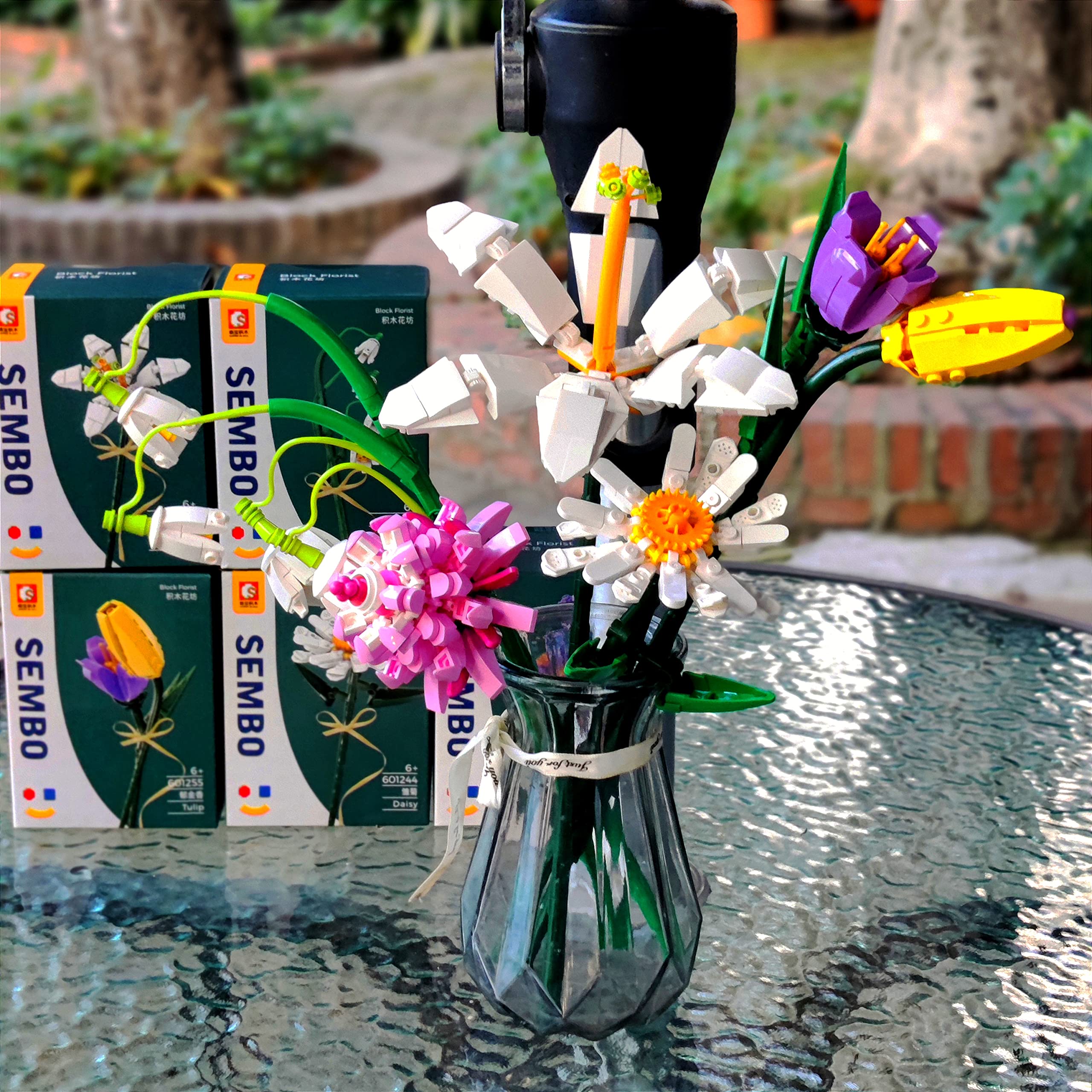 Foto 6 pulgar | Set de Bloques Flores Building Blocks Cihely Paquete de 5 - Venta Internacional