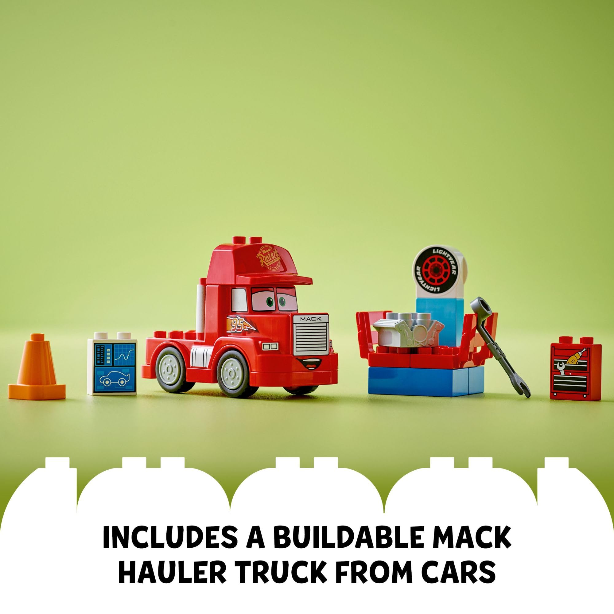 Foto 5 pulgar | Set de Construcción Lego Duplo Disney Pixar Cars Mack Race - Venta Internacional