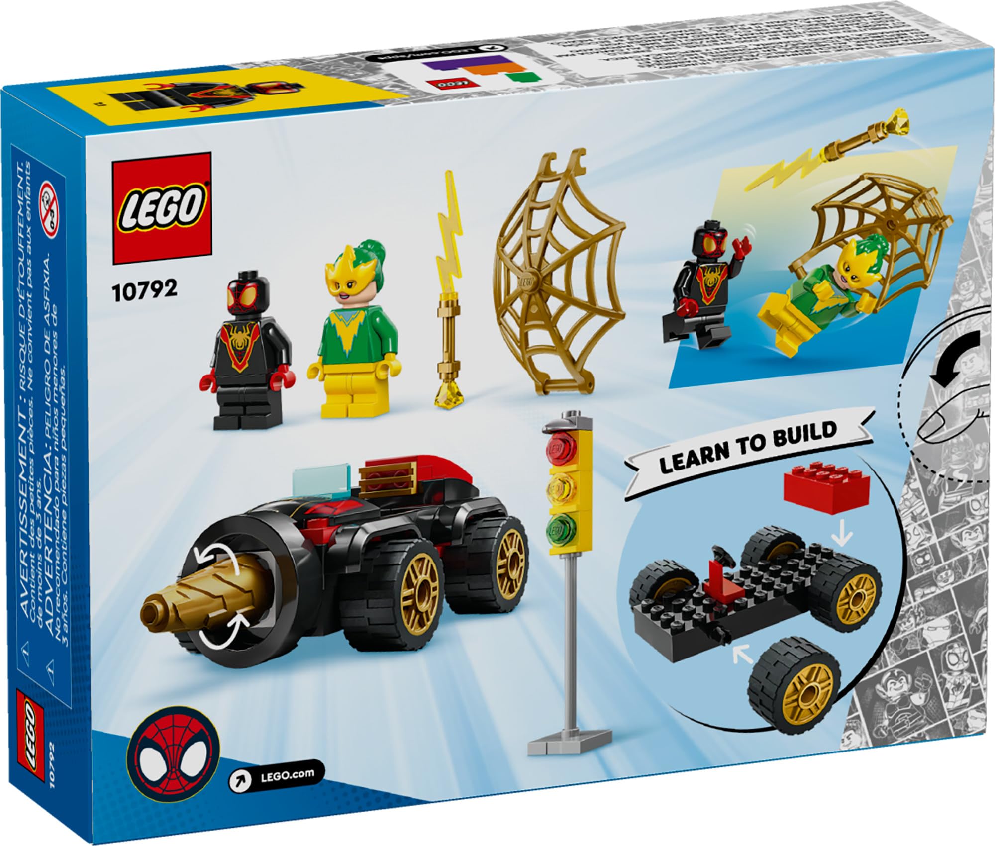 Foto 7 pulgar | Vehículo Lego Marvel Drill Spinner De Juguete Miles Morales 10792 - Venta Internacional