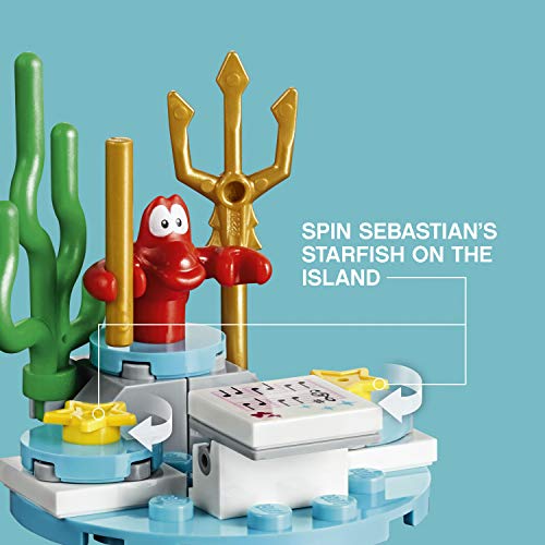 Foto 8 pulgar | Barco de Celebración Real De La Princesa Ariel LEGO Disney - Venta Internacional