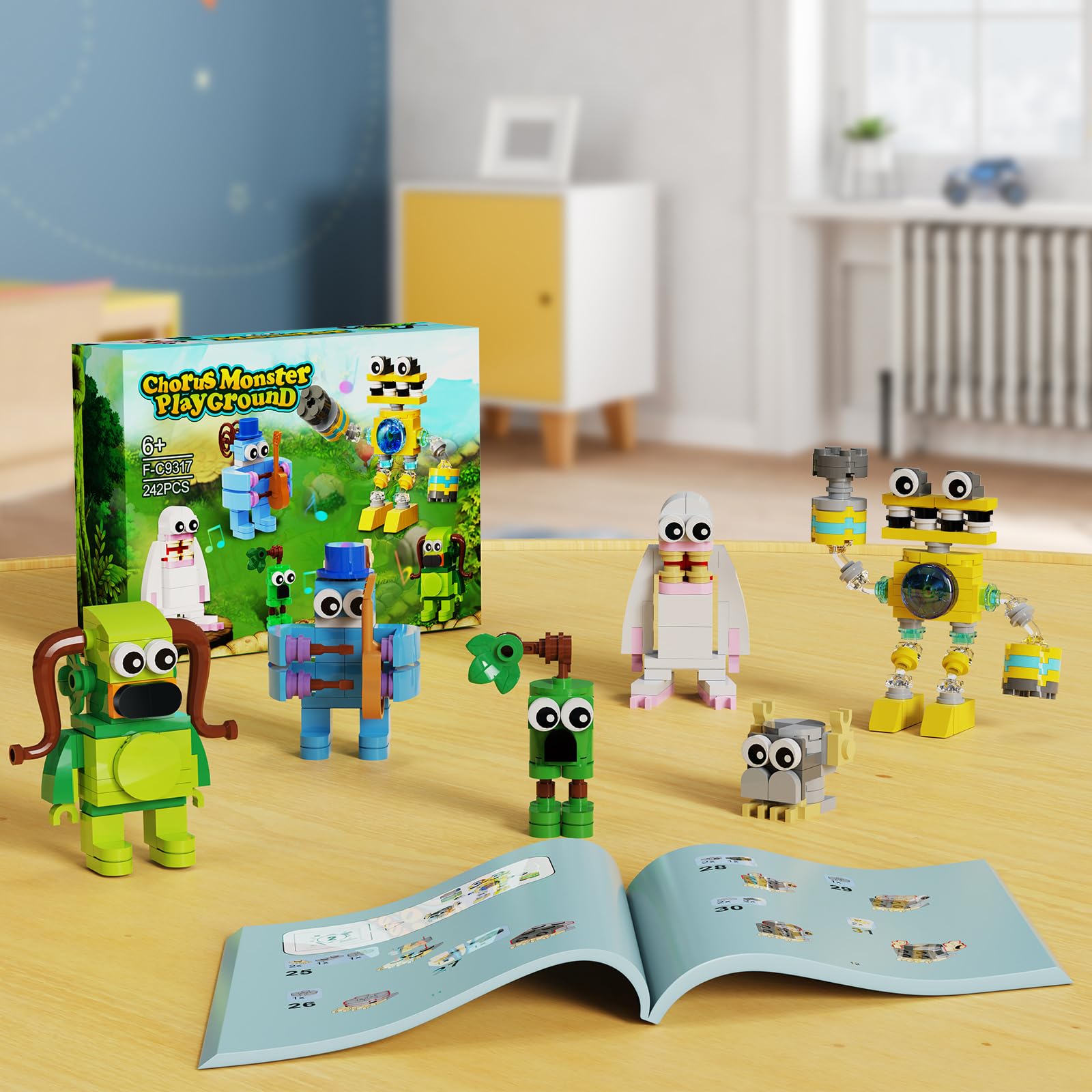 Foto 7 | Figura de Acción Building Set Singing Monsters 242 Piezas - Venta Internacional