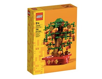Foto 2 | Árbol de Dinero Lego de Juguete con 20 Mandarinas 14 Sobre Rojo - Venta Internacional