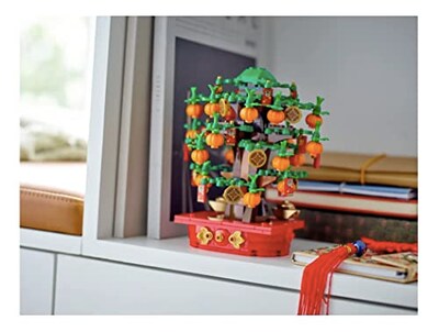 Foto 4 | Árbol de Dinero Lego de Juguete con 20 Mandarinas 14 Sobre Rojo - Venta Internacional