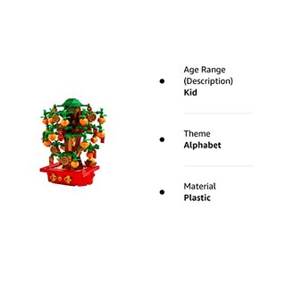 Foto 5 | Árbol de Dinero Lego de Juguete con 20 Mandarinas 14 Sobre Rojo - Venta Internacional