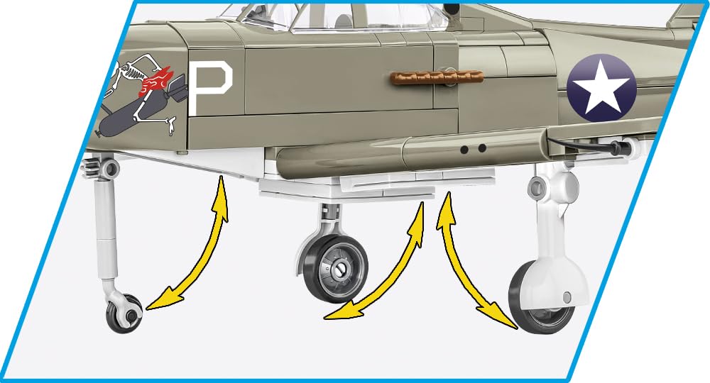 Foto 5 | Bloque de Construcción Cobi Colección Histórica de la Segunda Guerra Mundial P-39d Airacobra - Venta Internacional