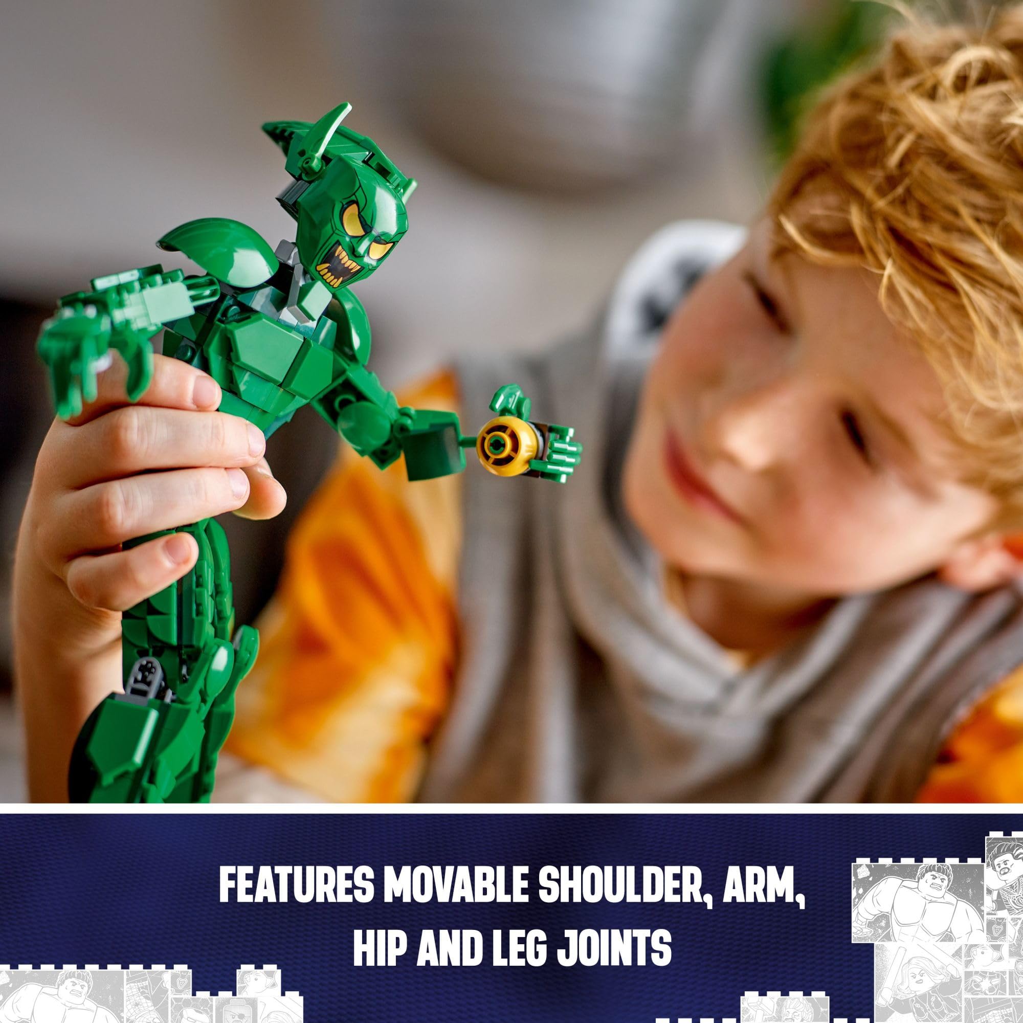 Foto 4 pulgar | Juguete de Construcción de Figuras Lego Marvel Green Goblin - Venta Internacional