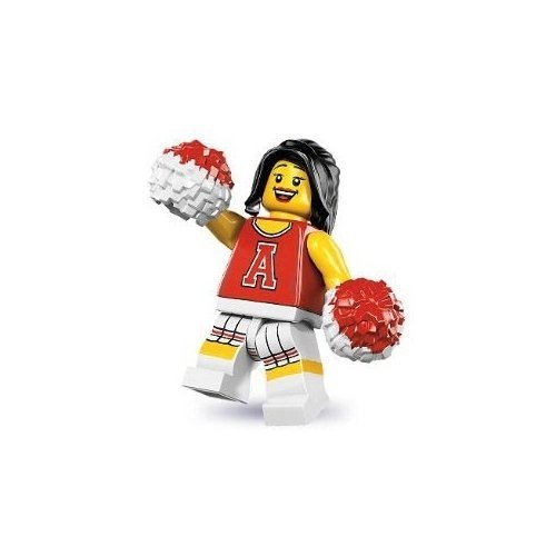 Foto 2 pulgar | Lego Series 8 Red Cheerleader Mini Figure - Venta Internacional