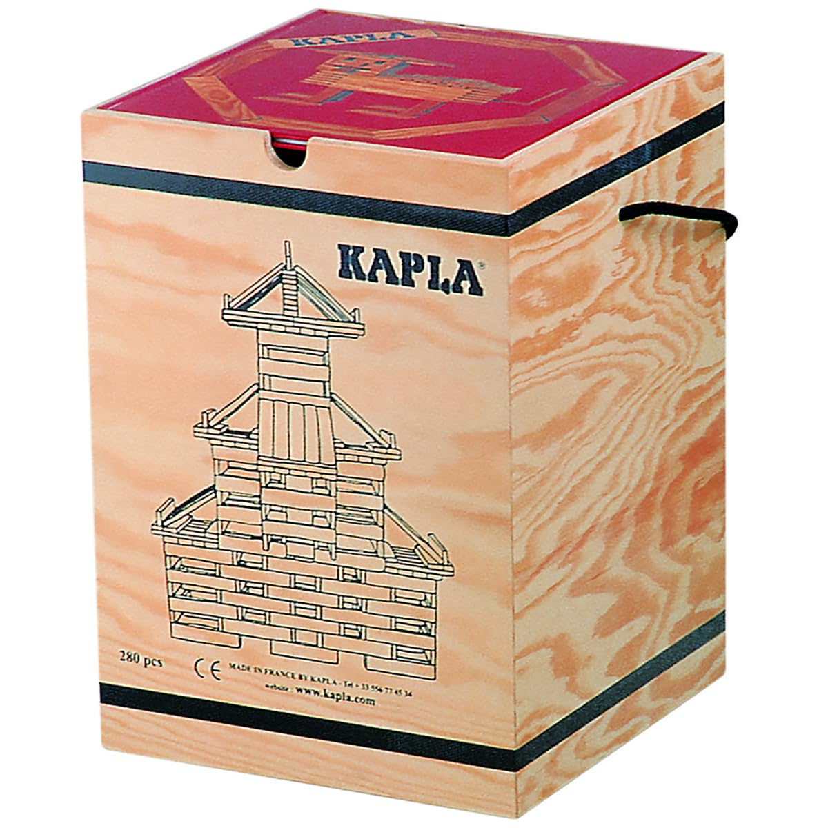 Foto 1 | Set de Construcción Kapla Wooden 280 Tablones de Madera de Pino Marino con Libro de Arte
