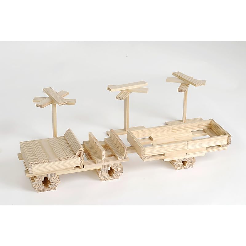 Foto 5 pulgar | Set de Construcción Kapla Wooden 280 Tablones de Madera de Pino Marino con Libro de Arte