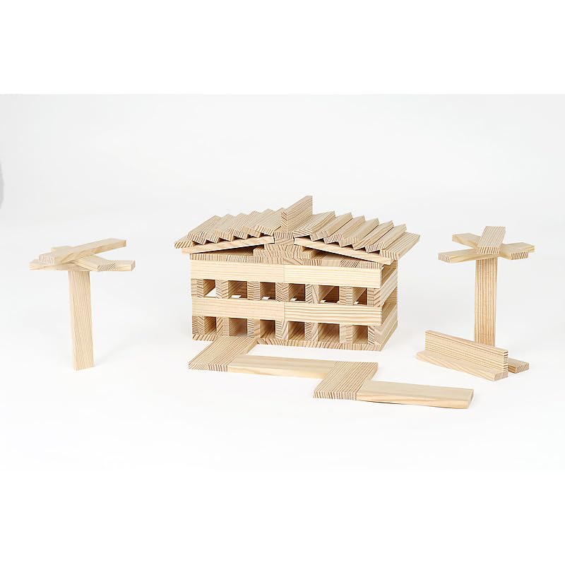 Foto 6 pulgar | Set de Construcción Kapla Wooden 280 Tablones de Madera de Pino Marino con Libro de Arte