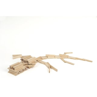 Foto 6 | Set de Construcción Kapla Wooden 280 Tablones de Madera de Pino Marino con Libro de Arte