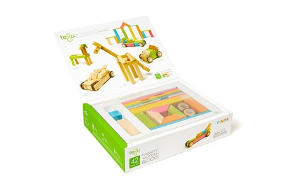 Foto 2 | Juego de Bloques Magnéticos de Madera Tegu 42 Piezas - Multicolor