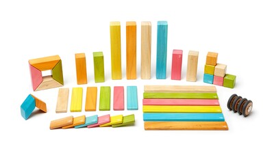 Foto 3 | Juego de Bloques Magnéticos de Madera Tegu 42 Piezas - Multicolor