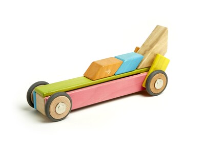 Foto 7 | Juego de Bloques Magnéticos de Madera Tegu 42 Piezas - Multicolor