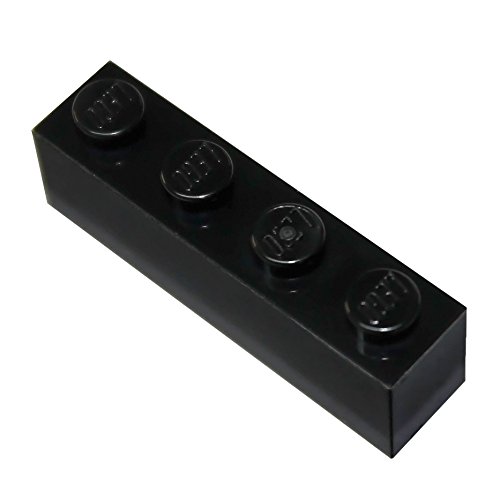 Piezas de Lego Bricks 1x4 Negros x 50 - Venta Internacional