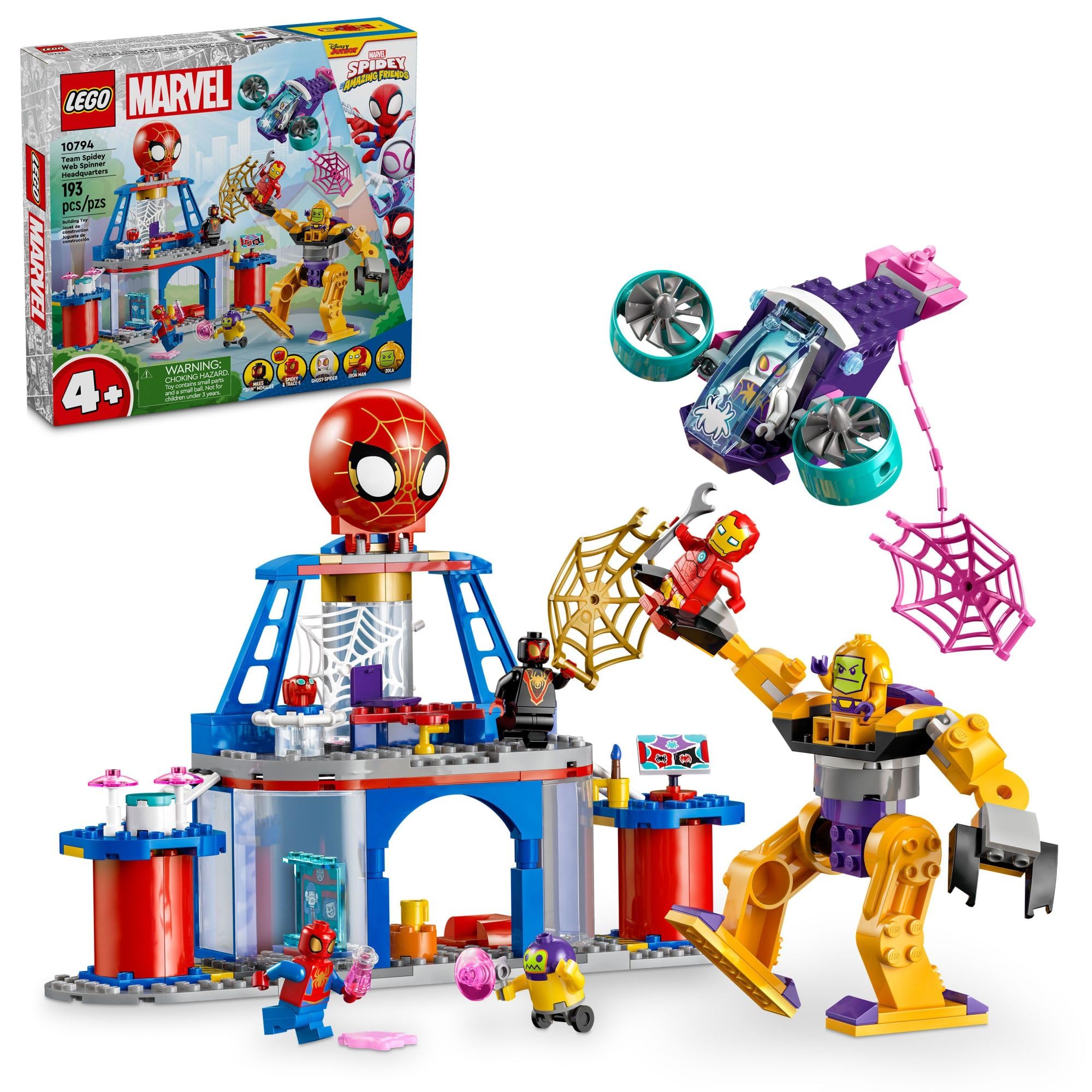 Bloques de Construccion Lego Marvel Team Spidey Web Spinner Headquarters 10794 - Venta Internacional