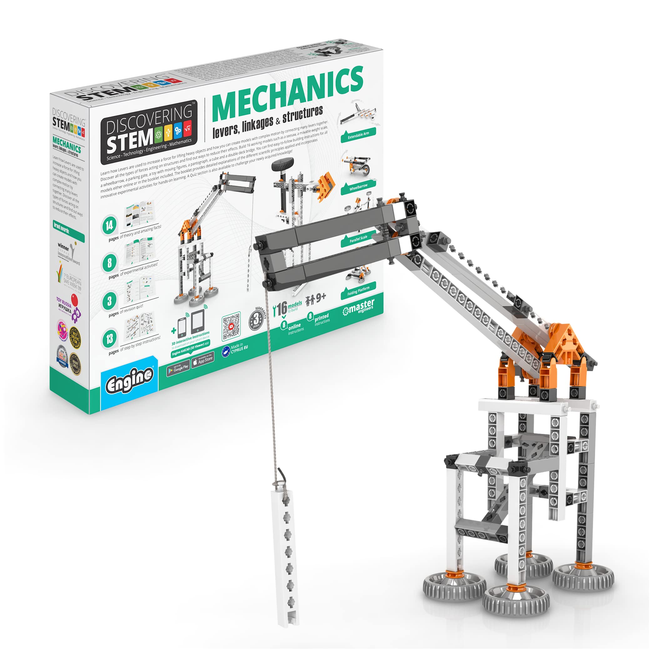 Foto 2 pulgar | Juguetes de Construcción Engino Stem Mechanics 16 Modelos - Venta Internacional