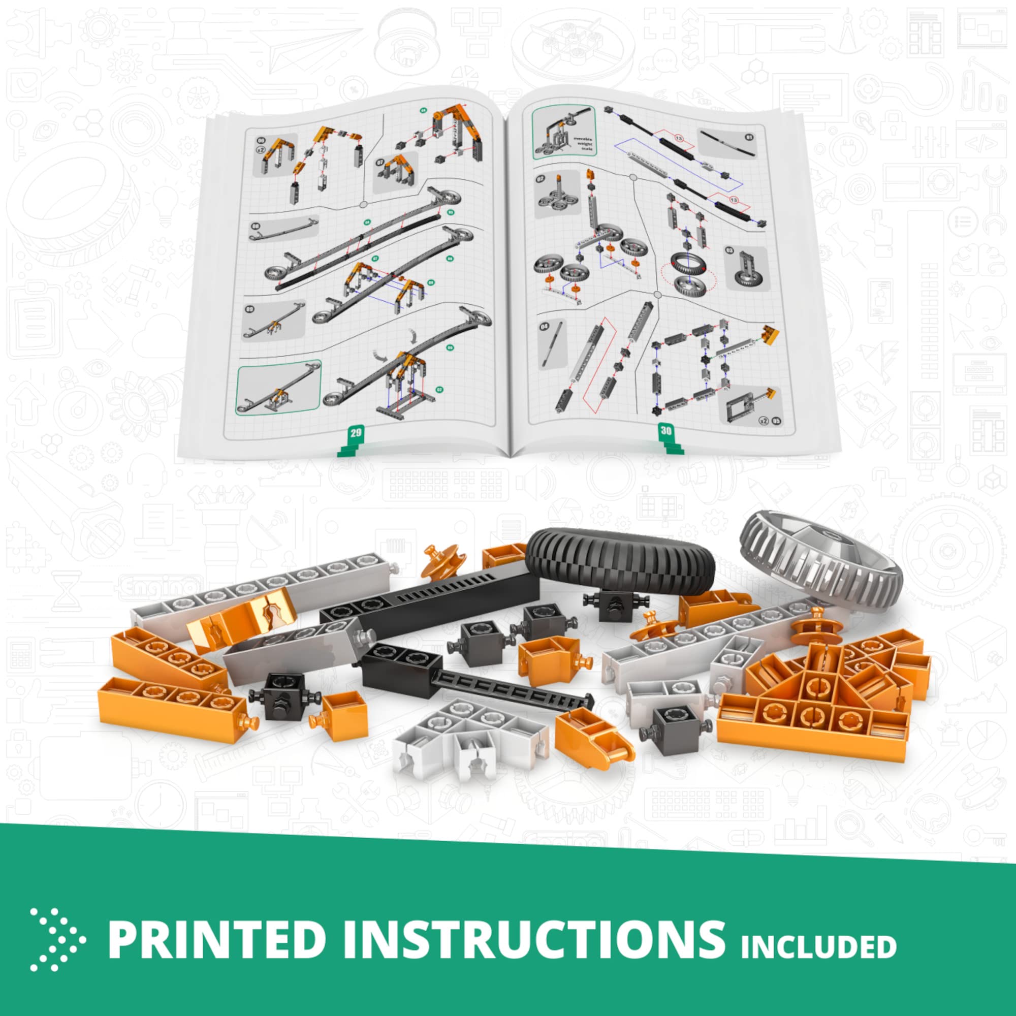 Foto 7 pulgar | Juguetes de Construcción Engino Stem Mechanics 16 Modelos - Venta Internacional