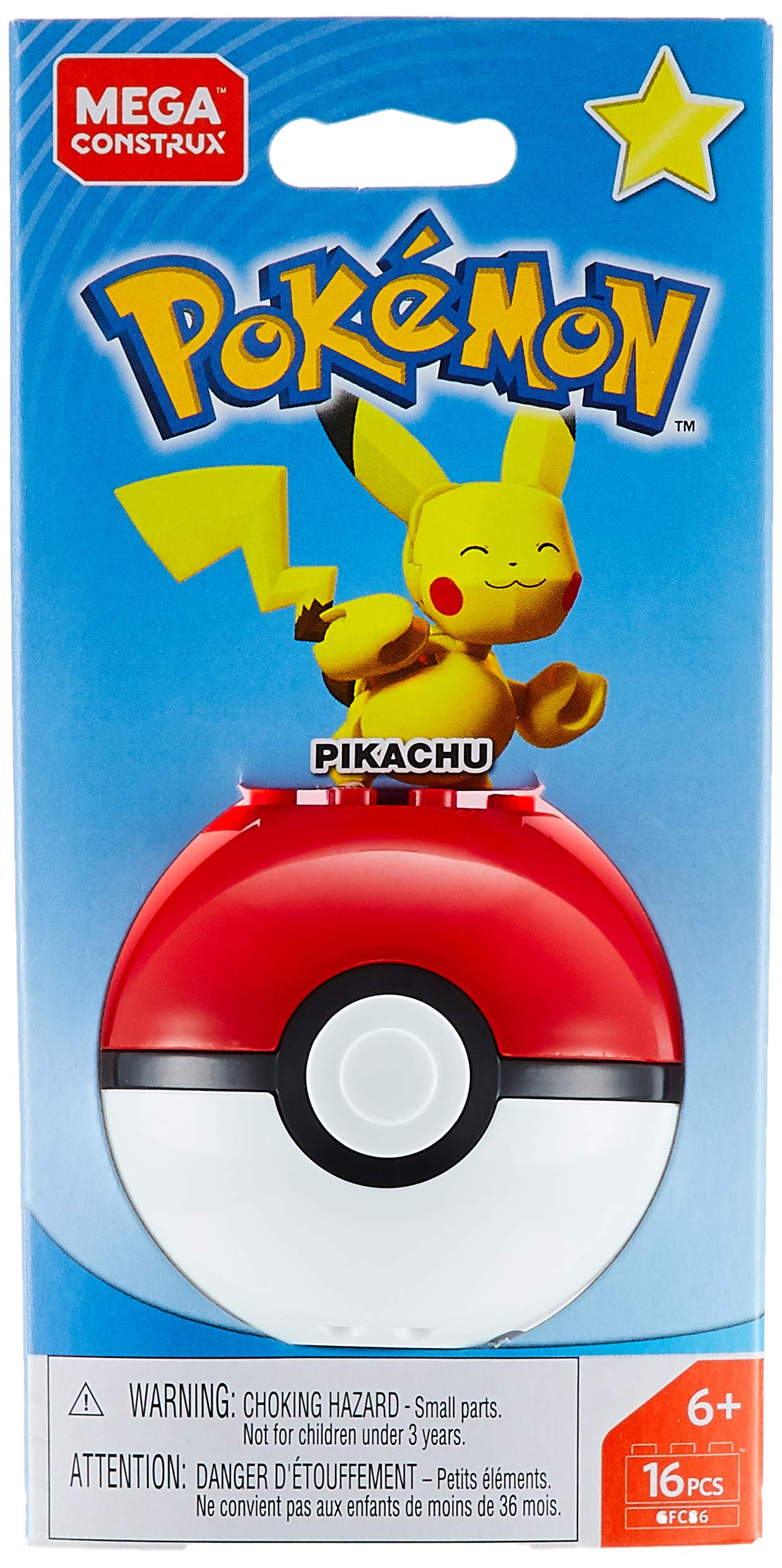 Foto 3 pulgar | Figura Pokémon Pikachu de Construction Toy Mega Construx - Venta Internacional
