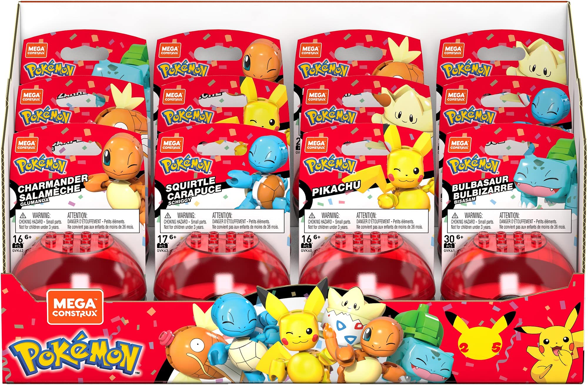 Foto 8 pulgar | Figura Pokémon Pikachu de Construction Toy Mega Construx - Venta Internacional