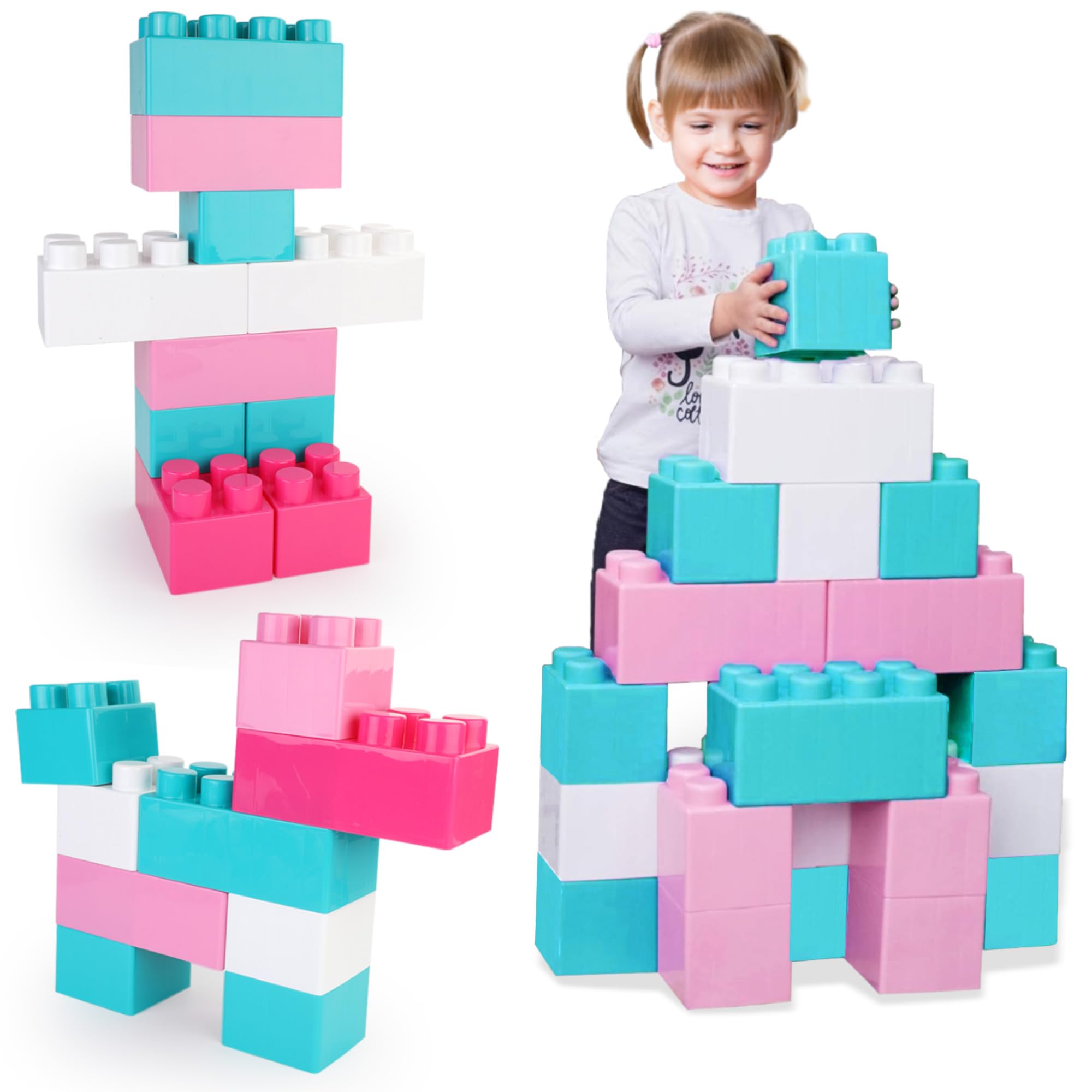 Foto 2 pulgar | Building Blocks Liberty Imports Jumbo Multicolor 24 Piezas para Niños - Venta Internacional