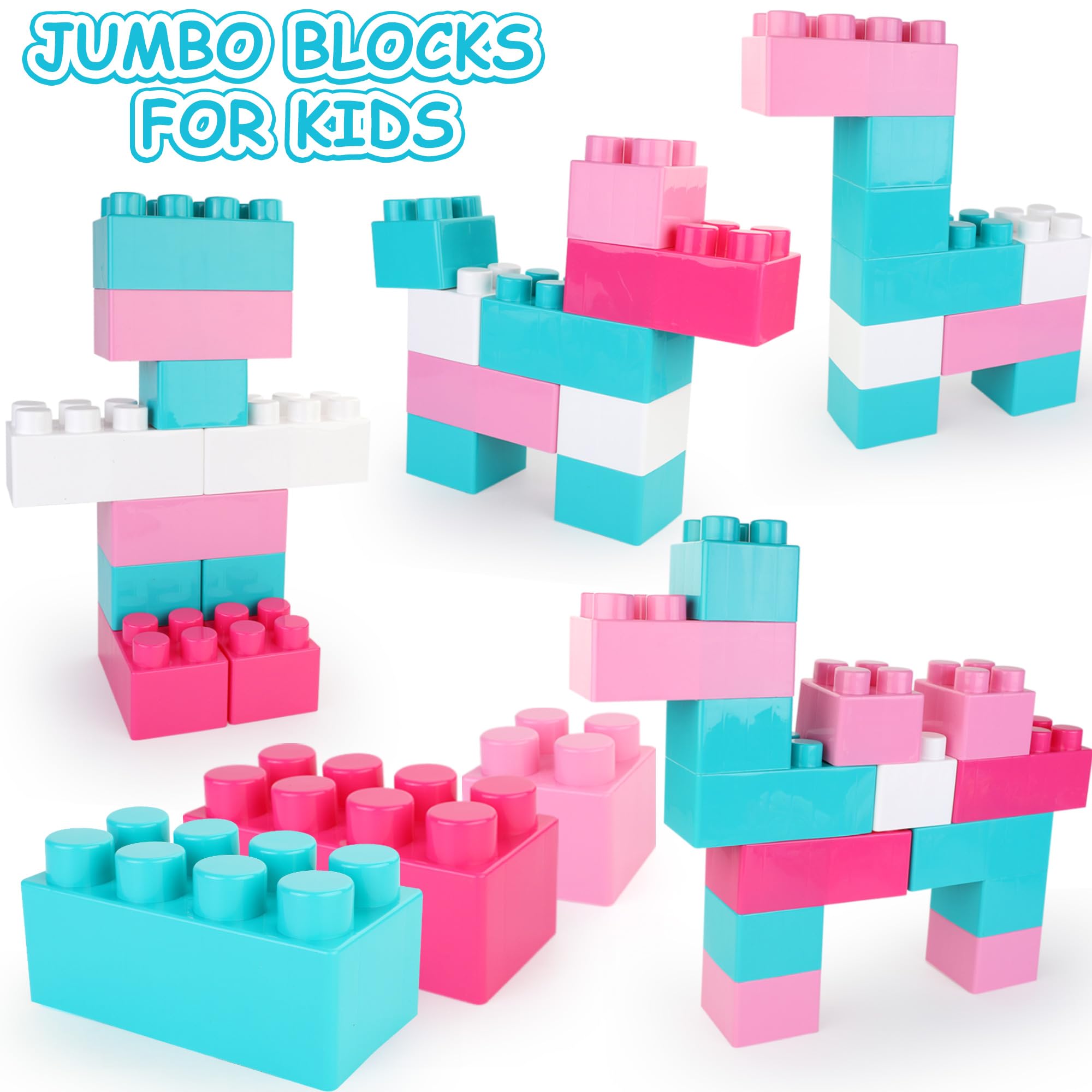 Foto 7 pulgar | Building Blocks Liberty Imports Jumbo Multicolor 24 Piezas para Niños - Venta Internacional