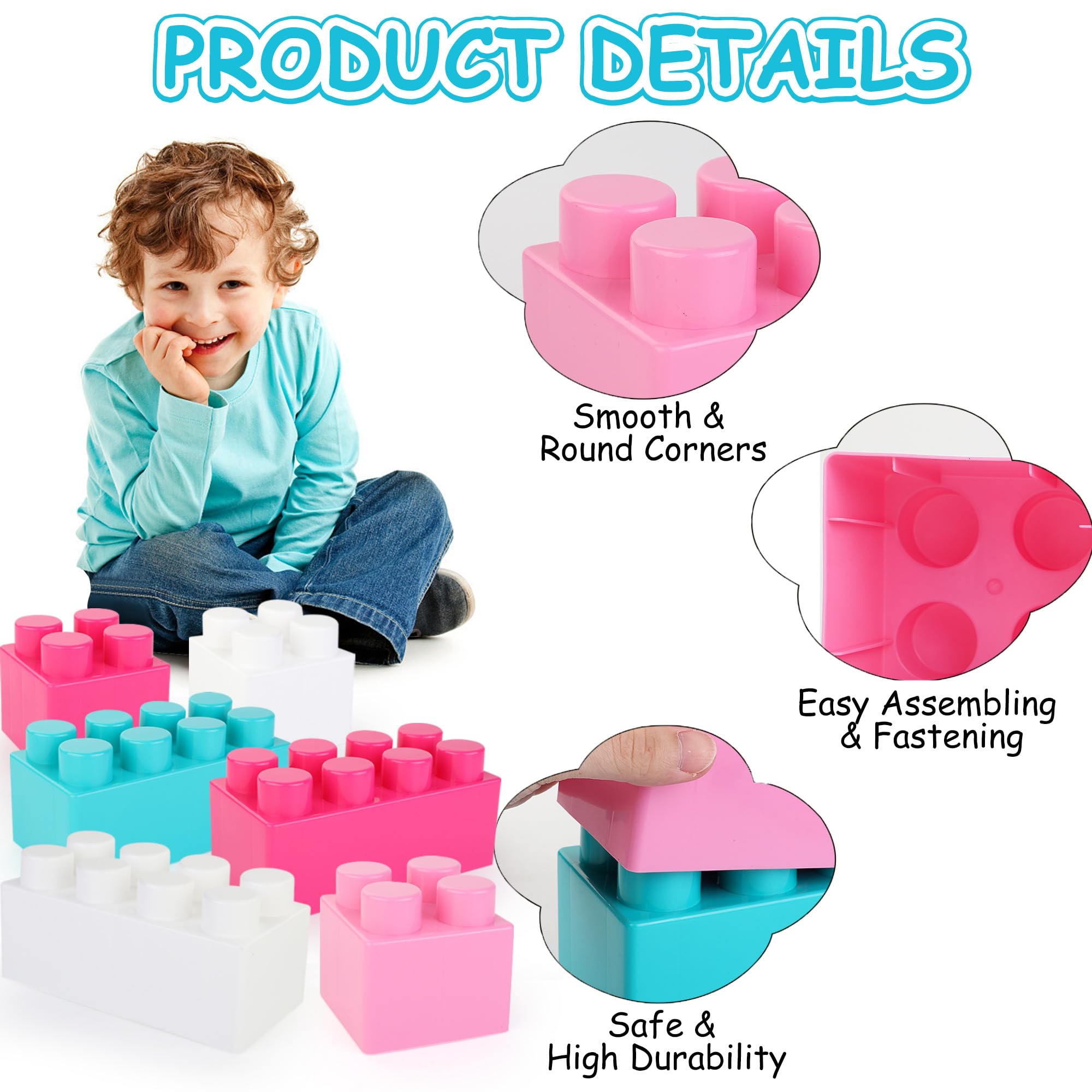 Foto 8 pulgar | Building Blocks Liberty Imports Jumbo Multicolor 24 Piezas para Niños - Venta Internacional