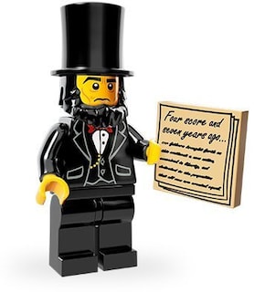 Foto 1 | Minifigura LEGO La Película Abraham Lincoln - Venta Internacional