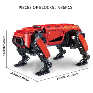 Foto 7 | Juego de Bloques de Construcción Mould King Robot Dog Mk Dynamics 936 Unidades - Venta Internacional