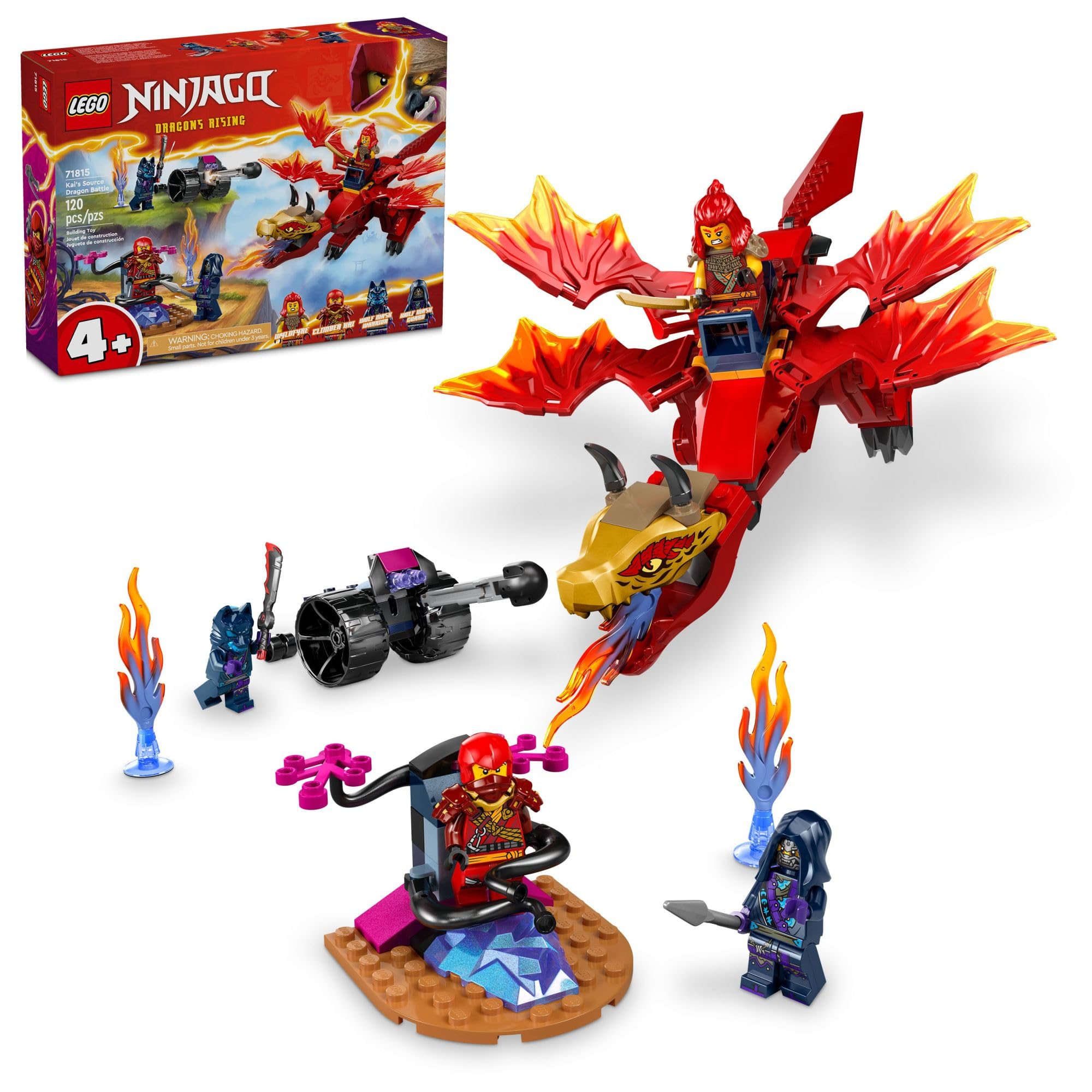 Foto 2 pulgar | Juguete Lego Ninjago Kai's Source Dragon Battle con 4 Ninja 4+ Y - Venta Internacional