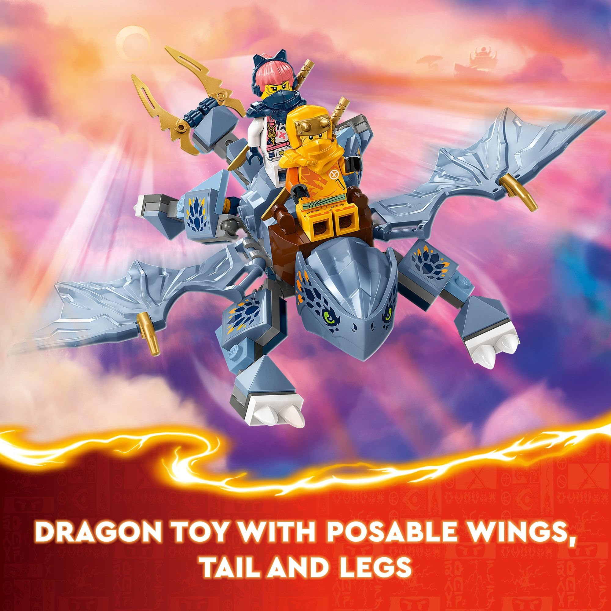 Foto 4 pulgar | Juguete Lego Ninjago Young Dragon Riyu Con 3 Minifiguras De 6 Años - Venta Internacional