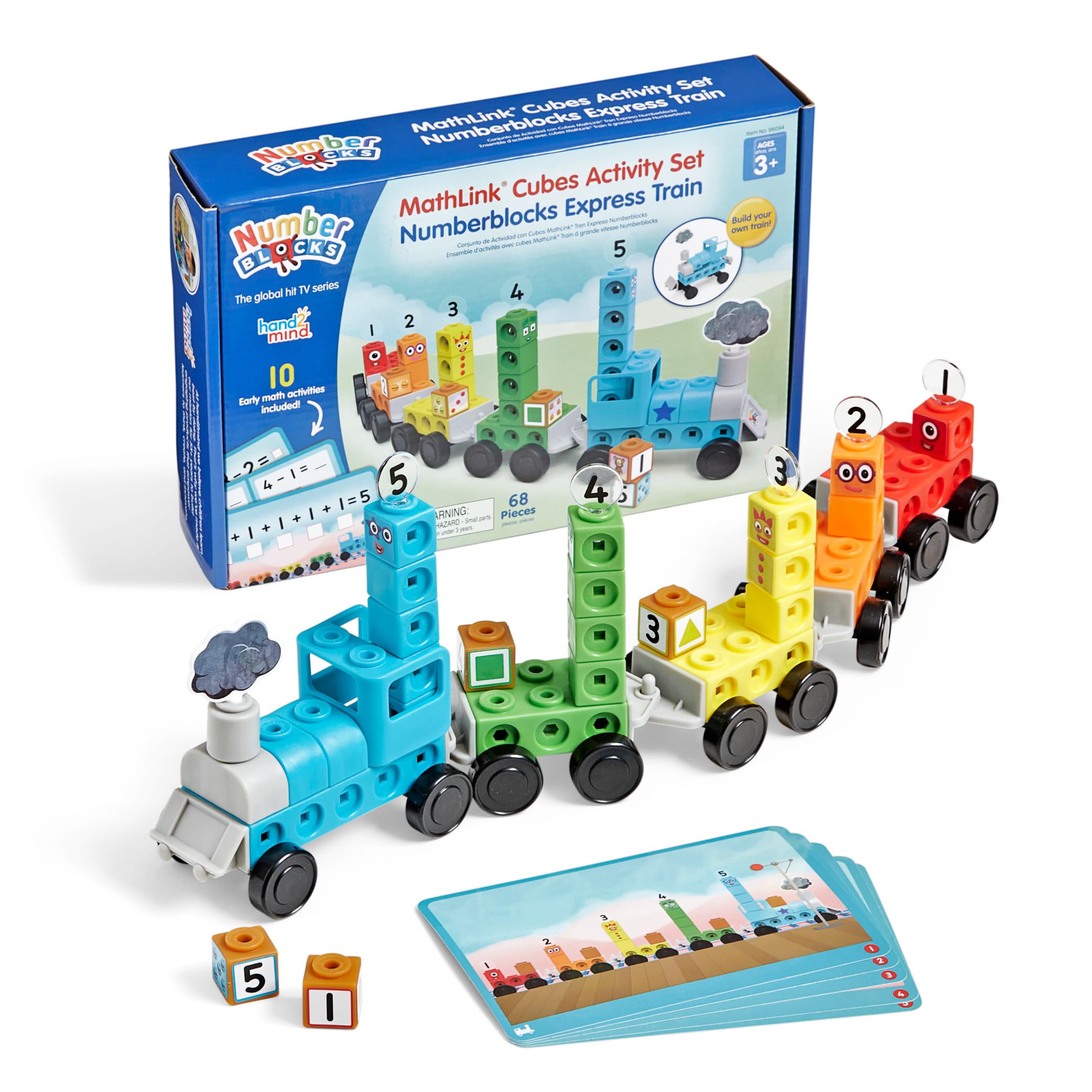 Set de Actividades de Cubos Mathlink Hand2mind Numberblocks Express Train