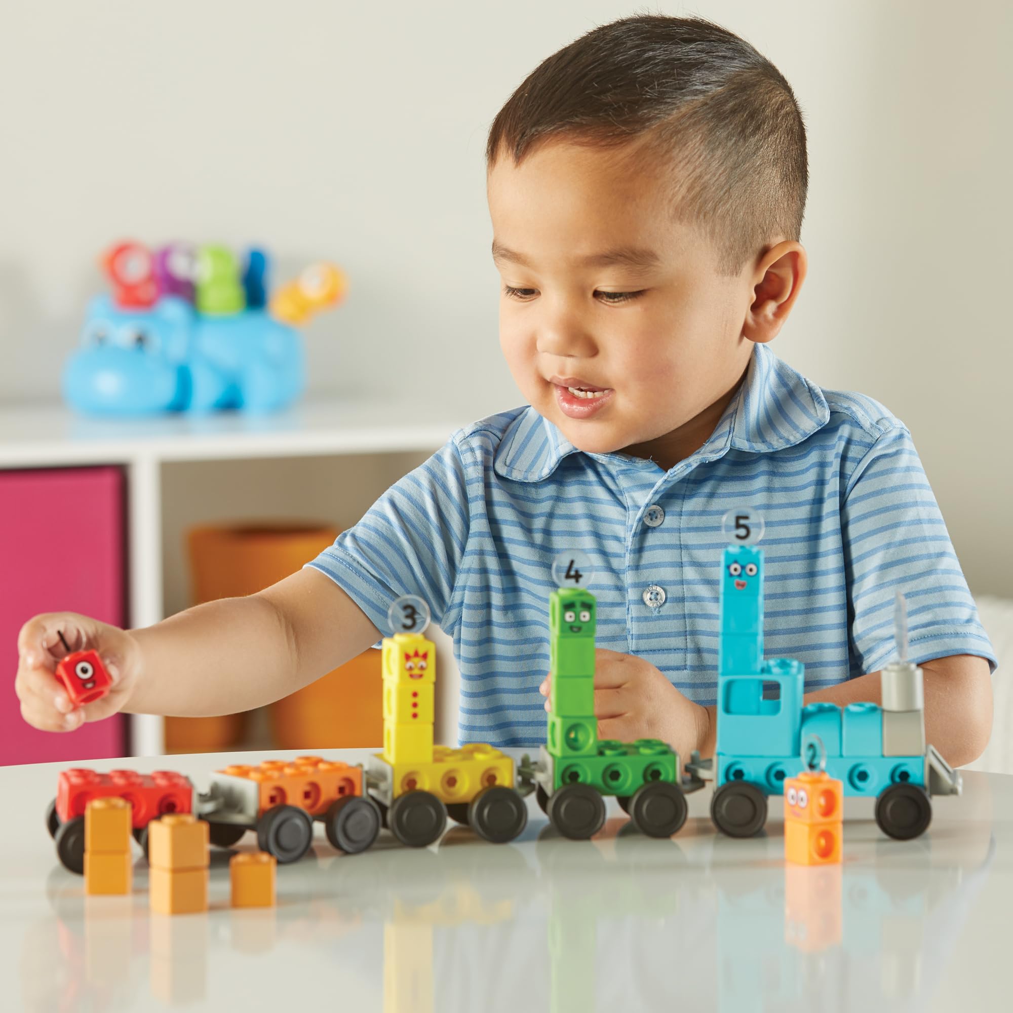 Foto 8 pulgar | Set de Actividades de Cubos Mathlink Hand2mind Numberblocks Express Train