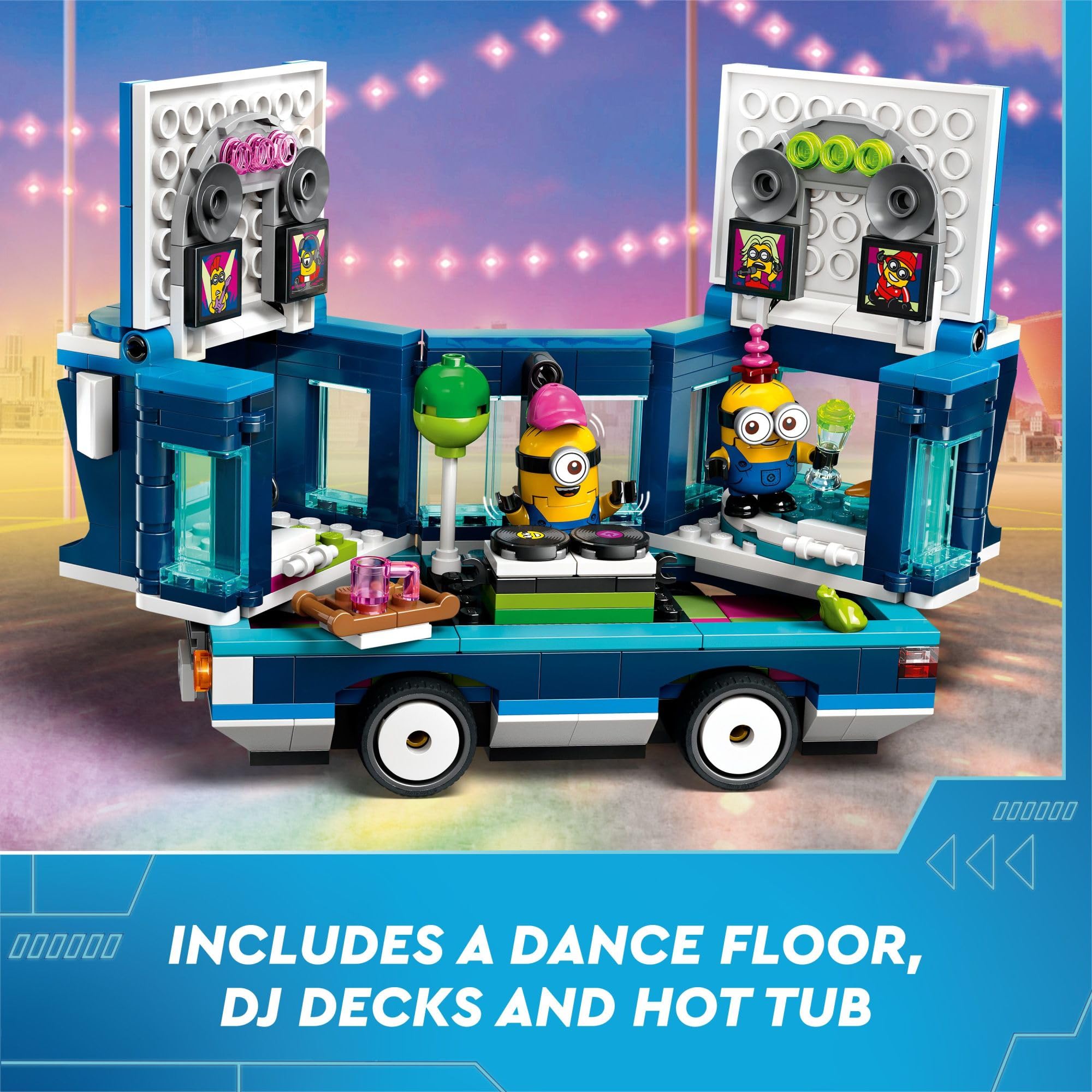 Foto 4 pulgar | Autobús de Fiesta Musical Lego Despicable Me 4 Minions Juguete de Construcción - Venta Internacional