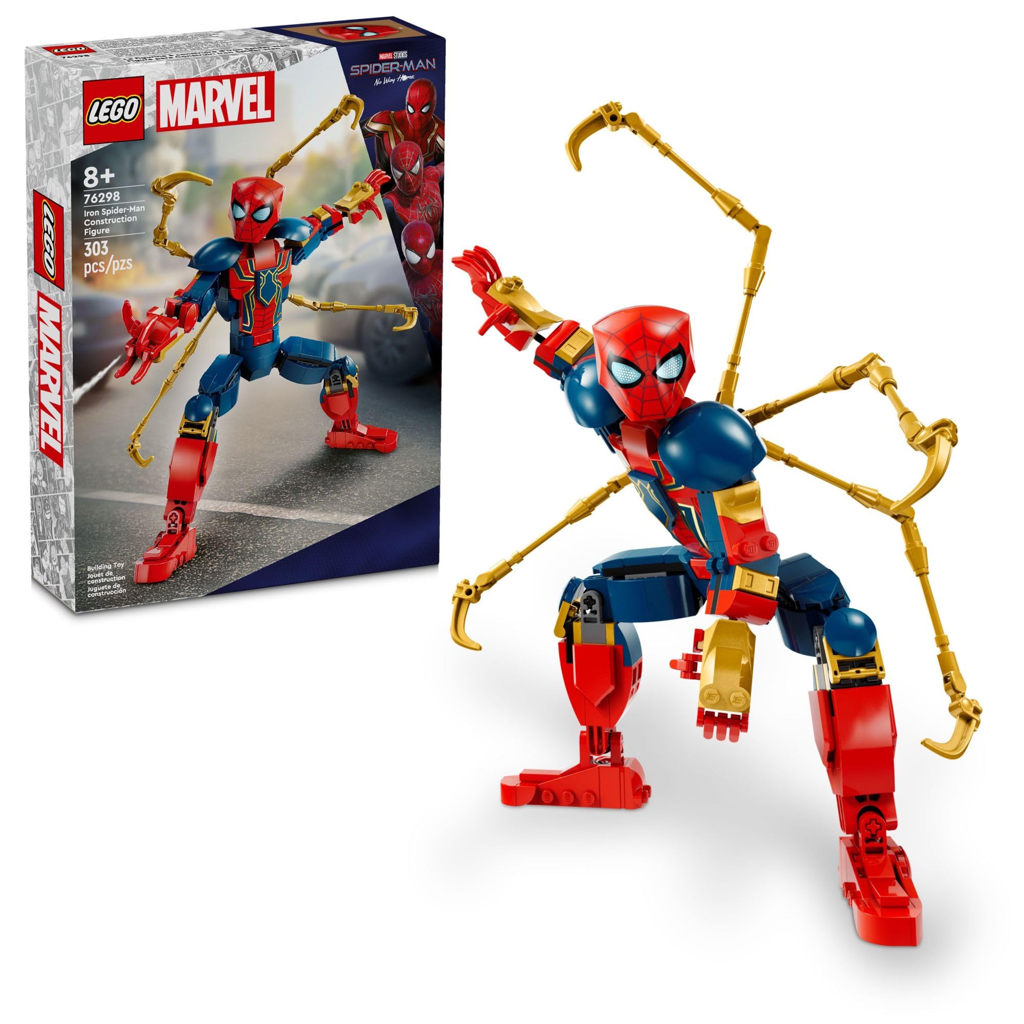 Figura de Construcción Lego Marvel Iron Spider-Man 76298 - Venta Internacional