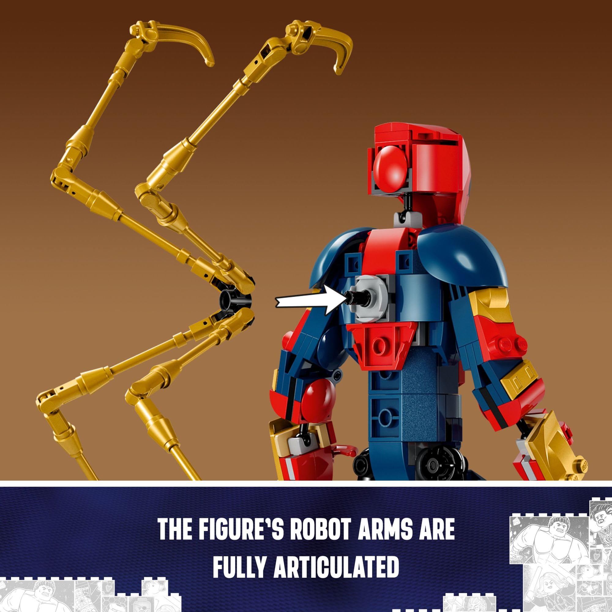 Foto 5 pulgar | Figura de Construcción Lego Marvel Iron Spider-Man 76298 - Venta Internacional