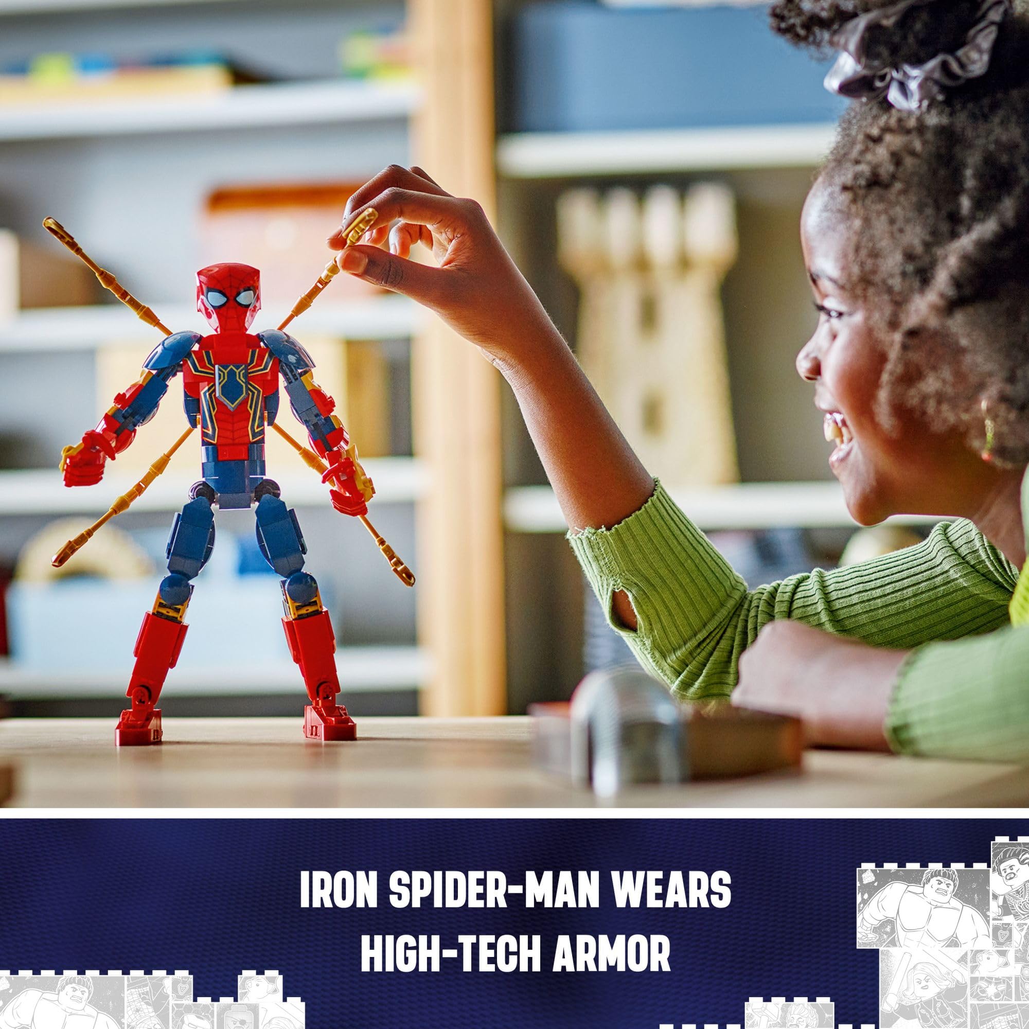 Foto 6 pulgar | Figura de Construcción Lego Marvel Iron Spider-Man 76298 - Venta Internacional