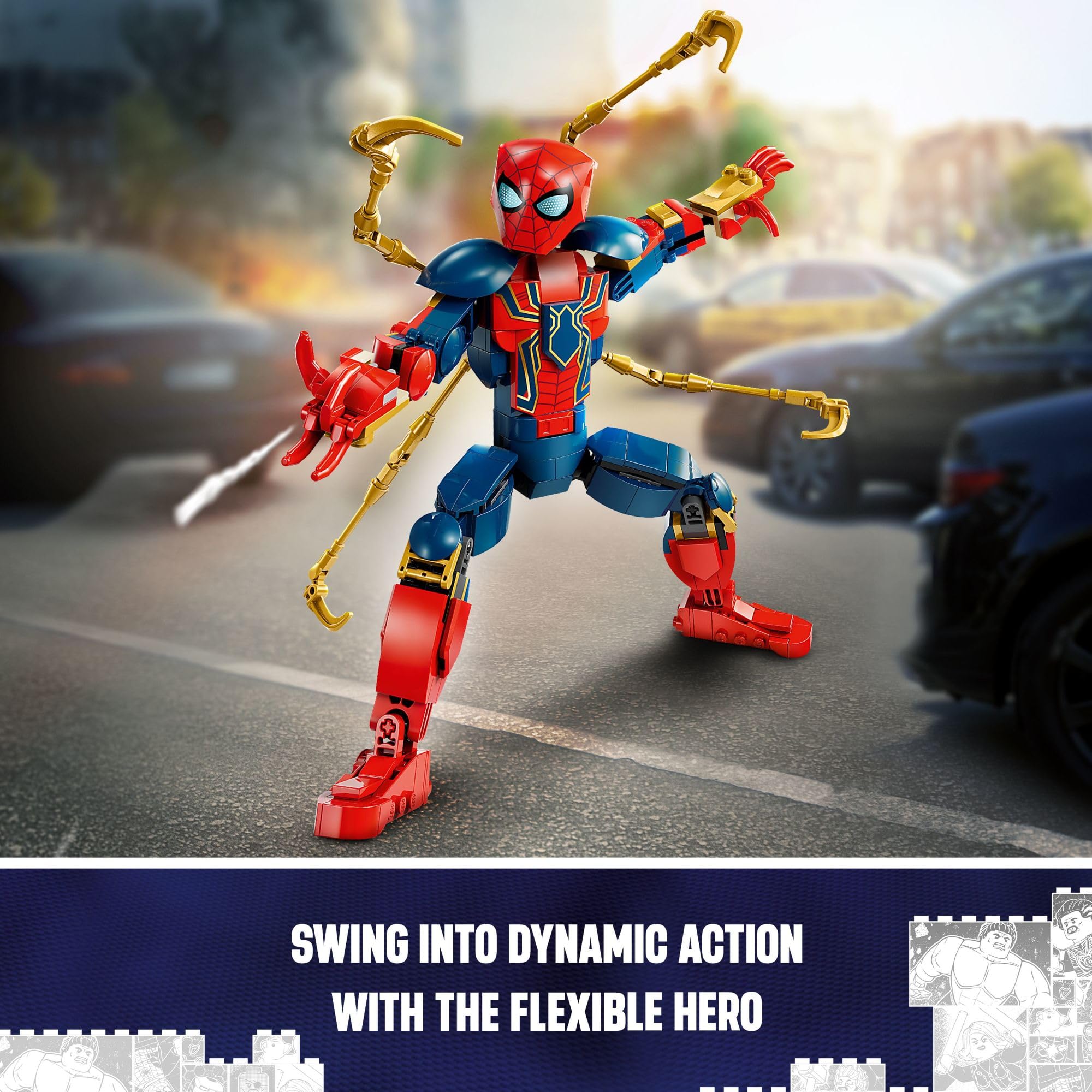 Foto 7 pulgar | Figura de Construcción Lego Marvel Iron Spider-Man 76298 - Venta Internacional