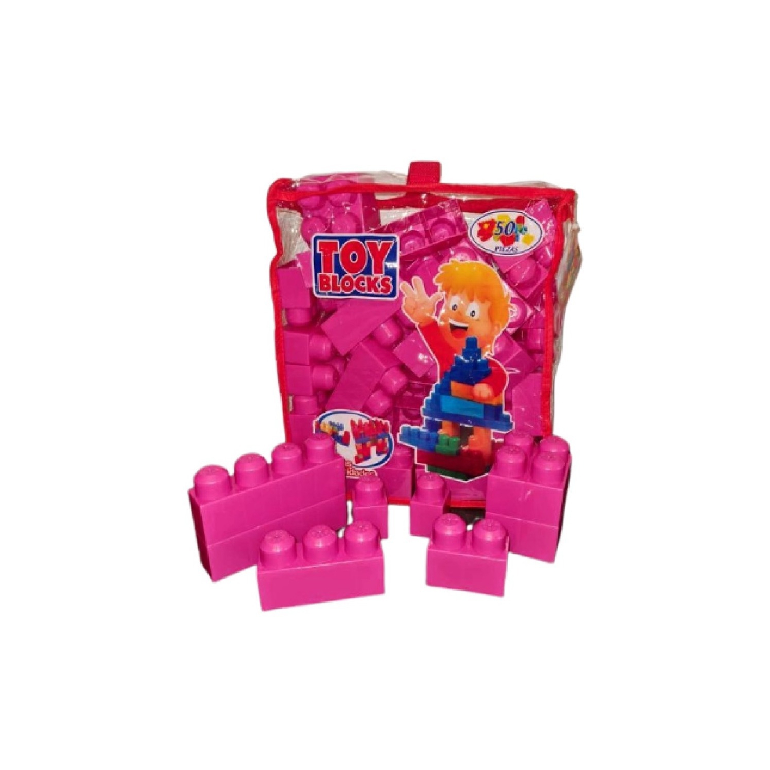 Bloques de Construcción Mega Blocks Fab 50 Piezas color Fucsia - Venta Internacional