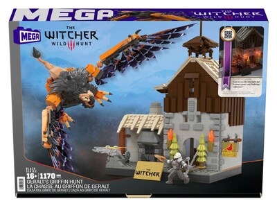 Foto 6 | Set De Juguetes De Construcción Mega The Witcher Geralt's Griffin Hunt 1170 Piezas - Venta Internacional