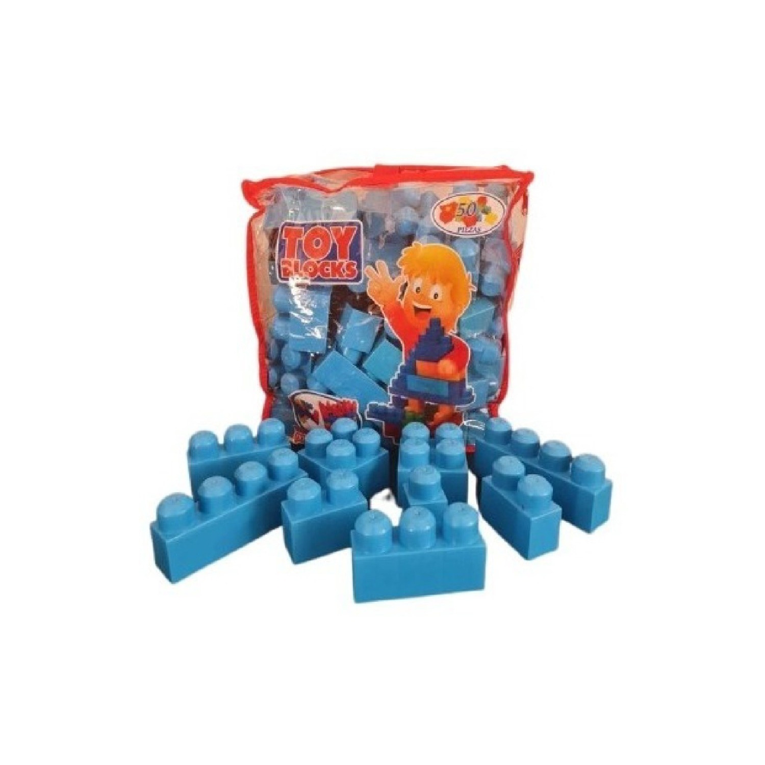 Bloques De Construcción Mega Blocks 50 Unidades color Azul - Venta Internacional