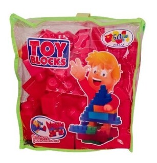 Foto 2 | Bloques de Construcción Toy Blocks Rojo 50 Piezas - Venta Internacional