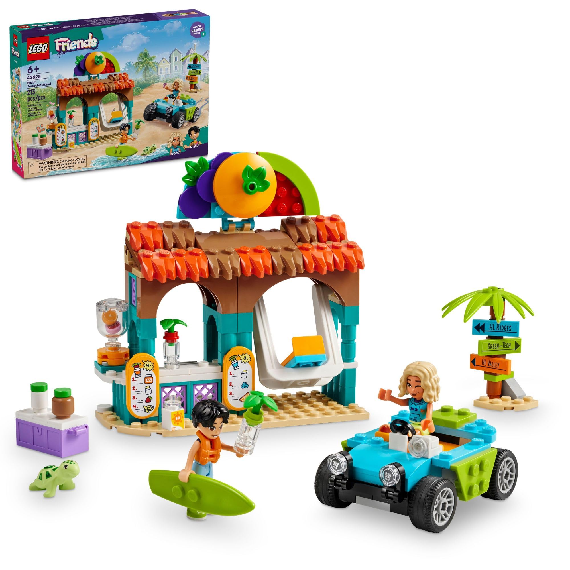 Foto 2 pulgar | Soporte para Batidos de Playa de Toy Lego Friends con 2 Minimuñecas - Venta Internacional