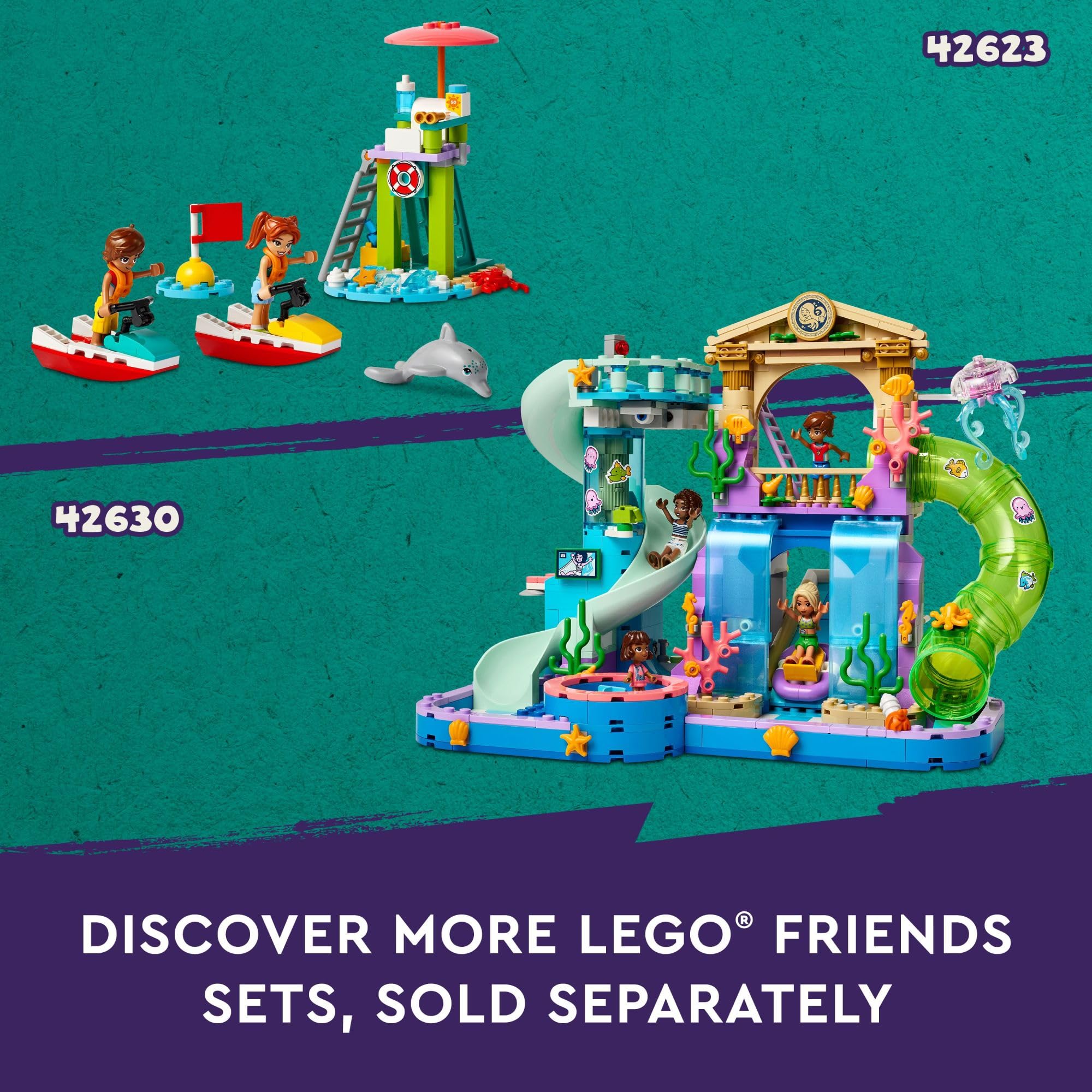 Foto 7 pulgar | Soporte para Batidos de Playa de Toy Lego Friends con 2 Minimuñecas - Venta Internacional