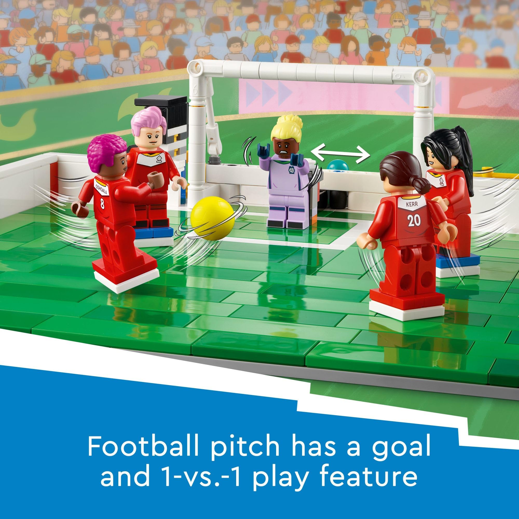 Foto 3 | Set de Construcción Lego Icons Of Play Soccer con 15 Minifiguras - Venta Internacional