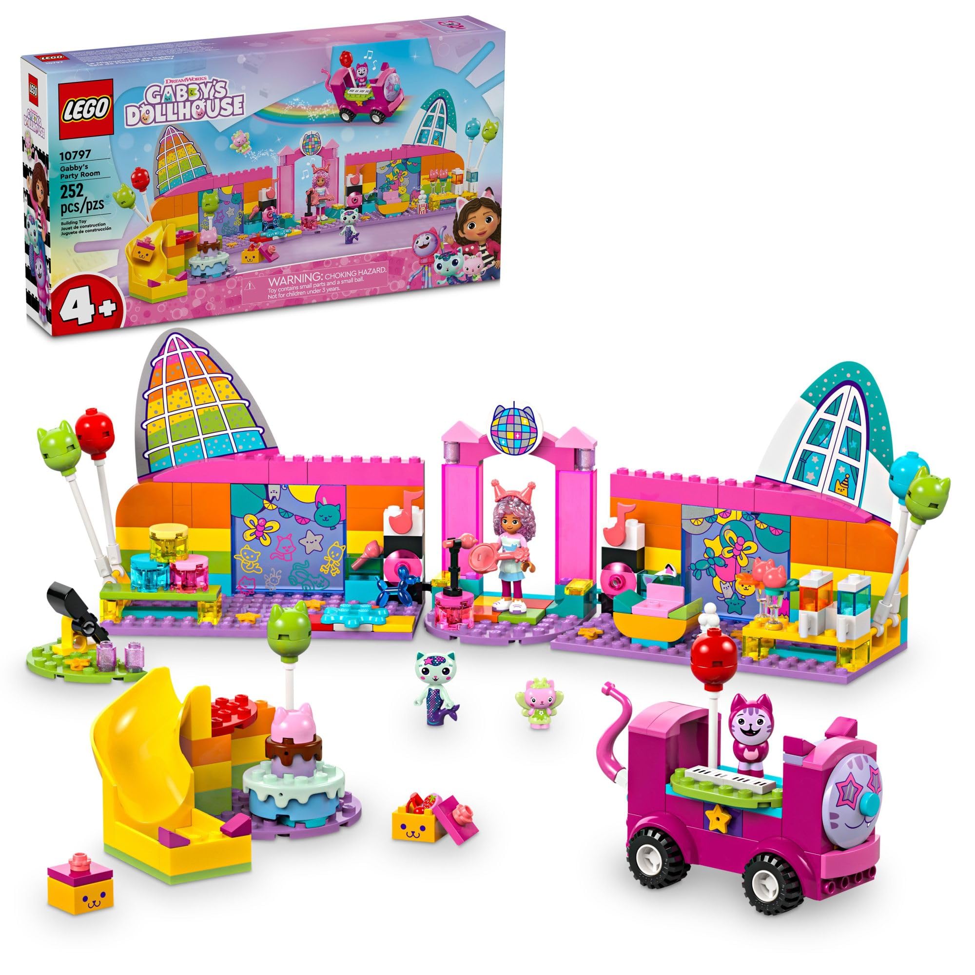 Foto 2 pulgar | Set de Juego Lego Gabby's Dollhouse Gabby's Party Room Disco 10797 - Venta Internacional